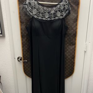 Black evening gown